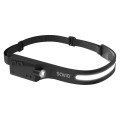 Latarka czołowa LED z czujnikiem ruchu Savio FL-02, USB-C, 350 lm, zasięg 80m - 2061392