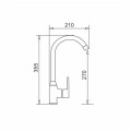 Czarny zestaw zlew z baterią - zlewozmywak Maidsinks Bali (62x44) 1B 1D czarny + Bateria Lungo czarna - 2110536