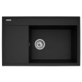 Zestaw - Zlewozmywak PYRAMIS CAMEA (79x50) 1B 1D R + Bateria IDEA Black Edition - 070168502BE - Volcano - 1988982