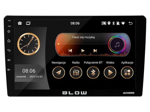 BLOW RADIO AVH-9991 1DIN 9" ANDROID/WIFI/GPS/ CARP - 1850509