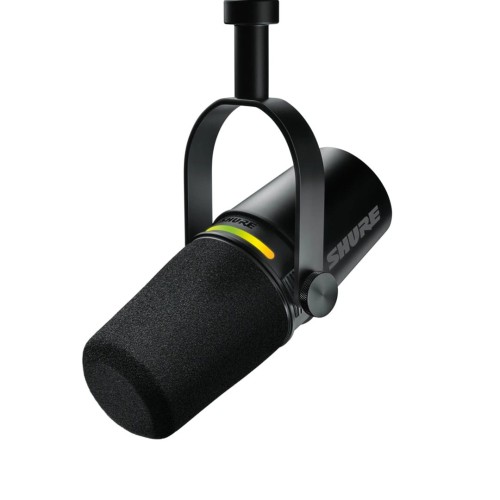 Shure MV7+-K - Mikrofon lektorski/wokalny ze złączem XLR/USB-C Czarny (WYPRZEDAŻ) - 2304148
