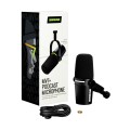 Shure MV7+-K - Mikrofon lektorski/wokalny ze złączem XLR/USB-C Czarny (WYPRZEDAŻ) - 2304152