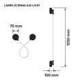Lampa ścienna LED Activejet AJE-AJE-LIVIO WW - 2026688