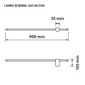 Lampa ścienna LED Activejet AJE-HILTON Patyna WW - 2296362