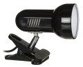 Lampka na biurko mocowana na klips kolor czarny metalowa duży gwint E27 - 2160076