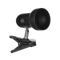 Lampka na biurko mocowana na klips kolor czarny metalowa duży gwint E27 - 2160078