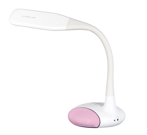 Nowoczesna lampka na biurko wielokolorowa RGB LED Activejet VENUS RGB biała z funkcją oświetlenia nocnego - 1412858