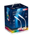 Nowoczesna lampka na biurko wielokolorowa RGB LED Activejet VENUS RGB biała z funkcją oświetlenia nocnego - 1063133