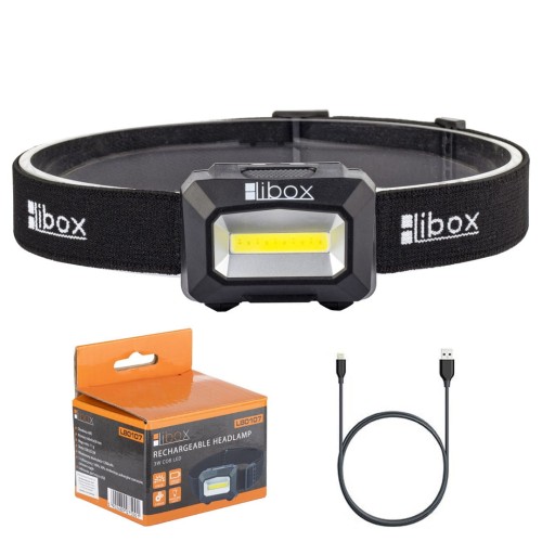 Latarka czołowa Libox LB0107 (450 m; Biały zimny) - 1063144