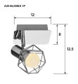 Reflektor Activejet AJE-BLANKA 1P (40 W; E14) - 776317
