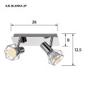 Listwa Activejet AJE-BLANKA 2P (80 W; E14 x 2) - 776321