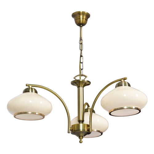 Żyrandol klasyczna lampa sufitowa wisząca Activejet RITA Patyna potrójna 3xE27 do salonu - 1063389