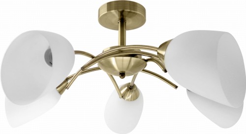Żyrandol klasyczna lampa sufitowa wisząca Activejet NIKITA Patyna 5xE27 do salonu - 1429863