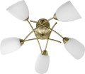 Żyrandol klasyczna lampa sufitowa wisząca Activejet NIKITA Patyna 5xE27 do salonu - 1429864