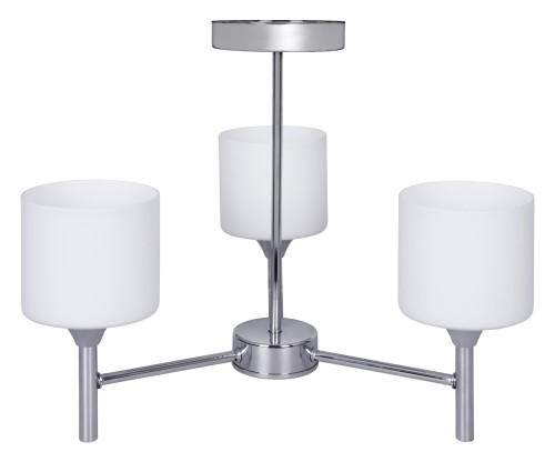 Żyrandol klasyczna lampa sufitowa wisząca Activejet MIRA Chrom potrójna 3xE27 do salonu - 776512