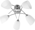 Żyrandol klasyczna lampa sufitowa wisząca Activejet NIKITA Nikiel 5xE27 do salonu - 1680175