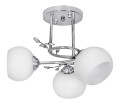 Żyrandol klasyczna lampa sufitowa wisząca Activejet IRMA Nikiel potrójna 3xE27 do salonu - 776506