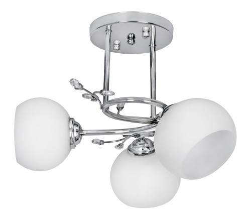 Żyrandol klasyczna lampa sufitowa wisząca Activejet IRMA Nikiel potrójna 3xE27 do salonu - 2252386
