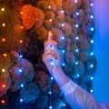 Twinkly Candies – 100 Lampki w kształcie świeczki RGB LEDs, zielony przewód, USB-C - 2160778