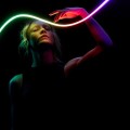 Twinkly Candies – 100 Lampki w kształcie świeczki RGB LEDs, zielony przewód, USB-C - 2160782