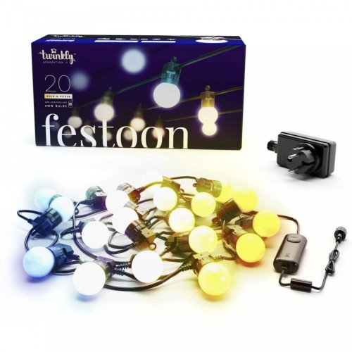 Twinkly Feston świetlny łańcuch 20 AWW LED 10 m typ wtyczki F - 2160814
