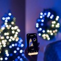 Twinkly Wstępnie oświetlony wieniec – 50 RGB LED, Regal 24" zielony przewód, typ wtyczki C - 2202128