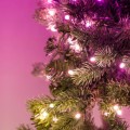 Twinkly Wstępnie oświetlony wieniec – 50 RGB LED, Regal 24" zielony przewód, typ wtyczki C - 2202130