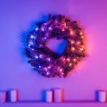 Twinkly Wstępnie oświetlony wieniec – 50 RGB LED, Regal 24" zielony przewód, typ wtyczki C - 2202129