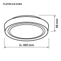 Plafon sufitowy LED Activejet AJE-KAMA 24W - 2026705