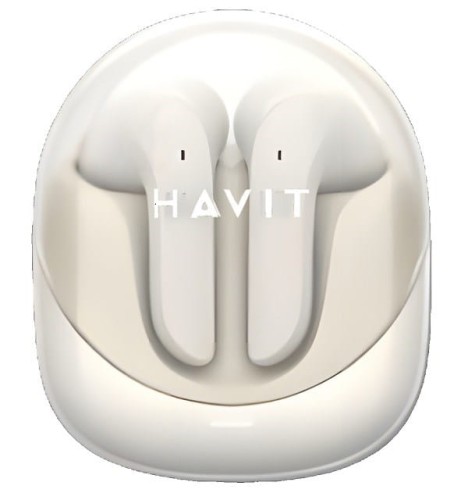 Słuchawki Bluetooth Havit Modern Buds (beżowy) - 2304576