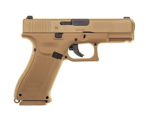 Pistolet wiatrówka Glock 19X 4,5 mm coyote BB CO2 - 2309076