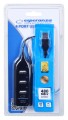 Hub USB Esperanza EA116 4xUSB 2.0 czarny - 2308948