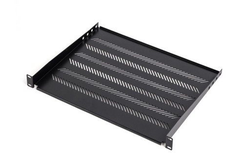Półka DIGITUS 19" 1U 350mm  (RAL 9005 ) z podporą - 2067586