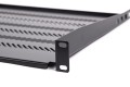 Półka DIGITUS 19" 1U 350mm  (RAL 9005 ) z podporą - 2309121
