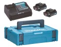 MAKITA ZESTAW ZASILAJĄCY 12V 2x2,0Ah (BL1021Bx2+DC10SB) MAKPAC - 1907996