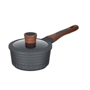 Resto Kitchenware 93500 garnek 1,4 l Okrągły Czarny, Drewno