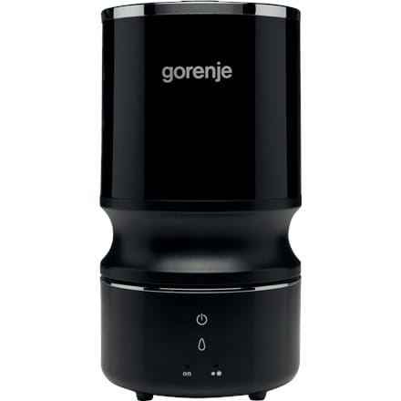 Nawilżacz powietrza Gorenje H08WB Nawilżacz powietrza 22 W Pojemność zbiornika na wodę 0,8 l Nadaje się do pomieszczeń o powierzchni do 15 m2 Technologia ultradźwiękowa Czarny - 1903739