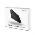 AXAGON EE35-XA3 Obudowa zewnętrzna 3.5", USB 3.0, SATA II, Aluminium - czarna - 2245599