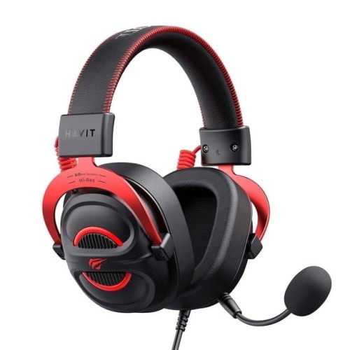 Słuchawki gamingowe Havit H2002E Pro (czarny/czerwony) - 2303673
