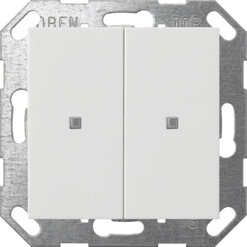GIRA czujnik przyciskowy 2x KNX ONE System 55 czysta biel mat 517327 - 1888720