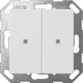 GIRA czujnik przyciskowy 2x KNX ONE System 55 czysta biel mat 517327 - 2312528