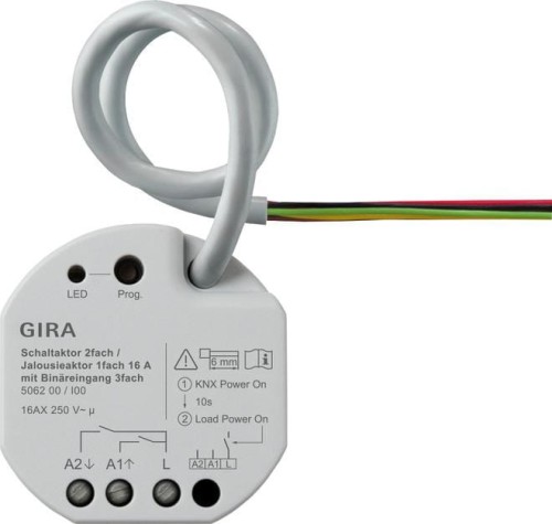 GIRA aktor przekaźnikowy/żaluzjowy 2x/1x 16 A PT KNX ONE 506200 - 1888863