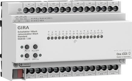 GIRA aktor przekaźnikowy/żaluzjowy 16x/8x 16 A standard KNX ONE 502800 - 1888656