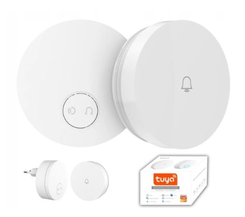 Dzwonek bezprzewodowy Linptech G6LW Wi-Fi Tuya bezbateryjny - 2061657