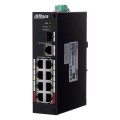Switch niezarządzalny Dahua PFS3110-8ET-96-V2 8x 100Mb/s PoE + 1x 1000Mb/s + 1x SFP 1000Mb/s - 1042579