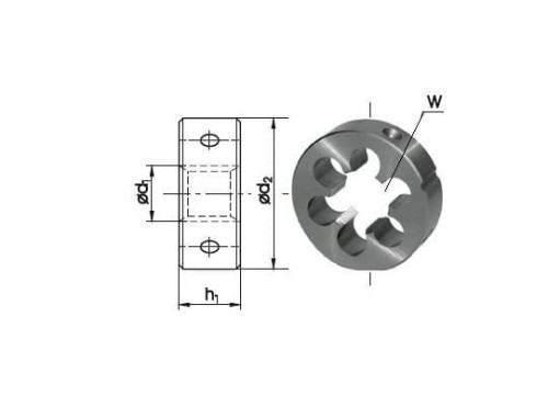 FANAR NARZYNKA CALOWA G 1/2" GWINT RUROWY WALCOWY HSS 800, DIN-EN 24231 - 2152110