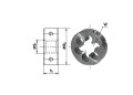 FANAR NARZYNKA CALOWA G 1/2" GWINT RUROWY WALCOWY HSS 800, DIN-EN 24231 - 2317264