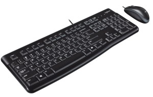 Zestaw klawiatura + mysz Logitech MK120 920-002562 (membranowa; USB 2.0; (US); kolor czarny; optyczna; 1000 DPI) (WYPRZEDAŻ)