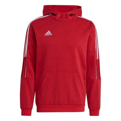 Bluza męska adidas Tiro 21 Sweat Hoody czerwona GM7353 - 1953072