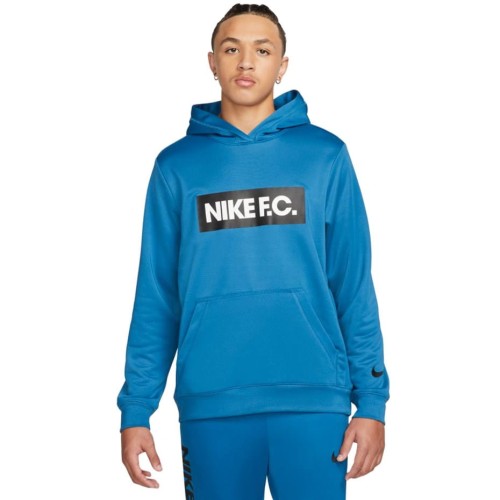 Bluza męska Nike NK DF FC Libero Hoodie niebieska DC9075 407 - 1953430